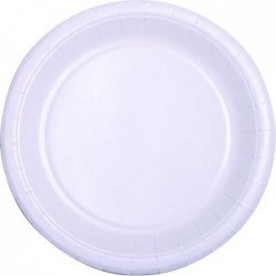 Assiette carton blanche